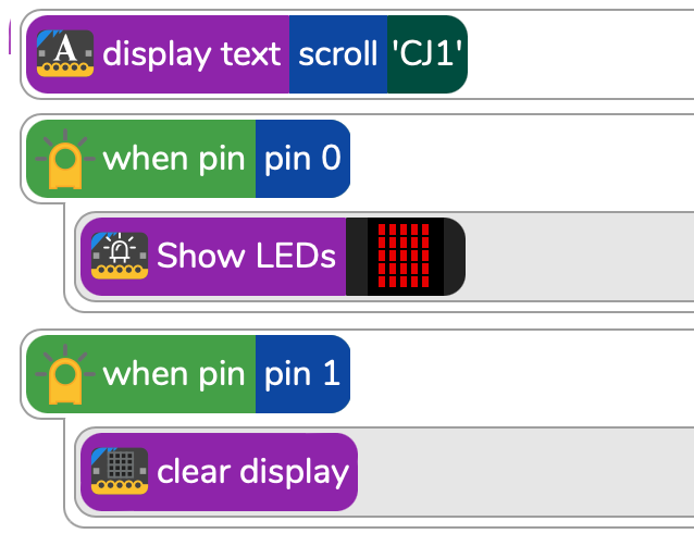 micro:bit code